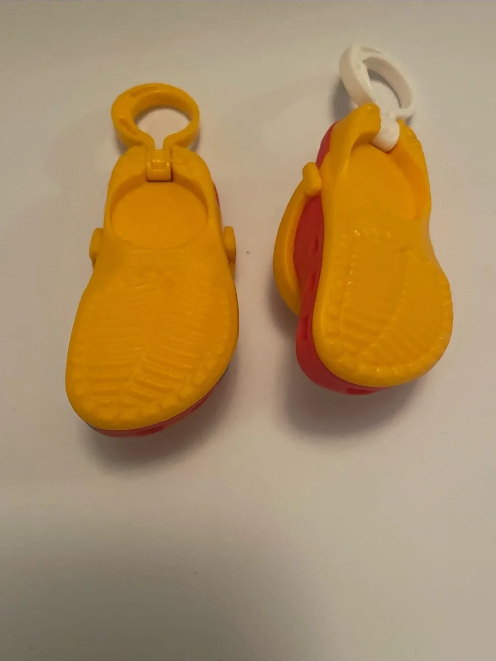 Lot Of 2 McDonald's Happy Meal Mini Red Blue Crocs White 3